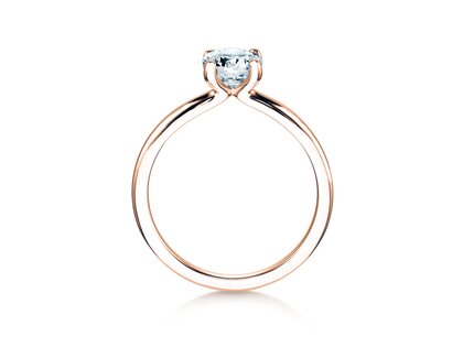 Verlovingsring Classic 4 in 18K roségoud met diamant 0,75ct G/IF