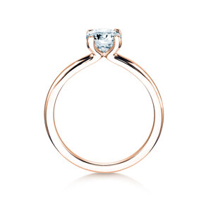 Verlovingsring Classic 4 in 18K roségoud met diamant 0,75ct G/IF