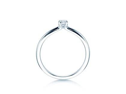 Verlovingsring Classic 4 in zilver 925/- met diamant 0,15ct H/SI