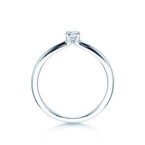 Verlovingsring Classic 4 in zilver 925/- met diamant 0,15ct H/SI