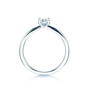 Verlovingsring Classic 4 in 14K witgoud met diamant 0,40ct H/SI