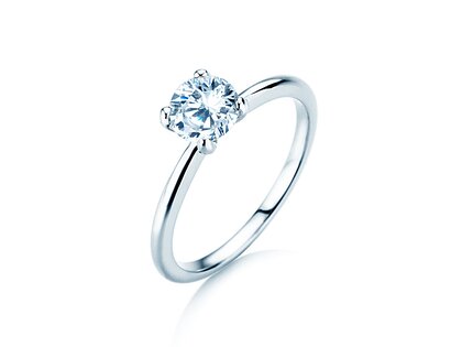 Verlovingsring Classic 4 in 18K witgoud met diamant 2,00ct G/SI