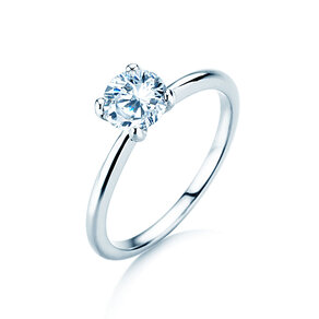 Verlovingsring Classic 4 in 18K witgoud met diamant 2,00ct G/SI