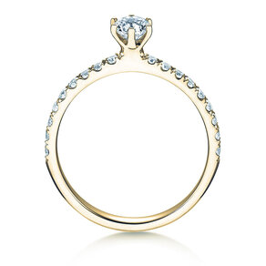 Verlovingsring Classic Pavé in 18K geelgoud met diamanten 0,60ct G/SI