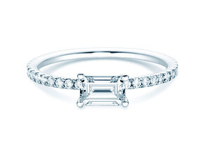 Verlovingsring Emerald-Cut