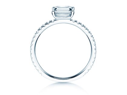 Verlovingsring Emerald-Cut