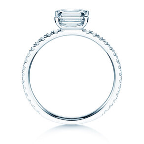 Verlovingsring Emerald-Cut