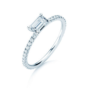 Verlovingsring Emerald-Cut
