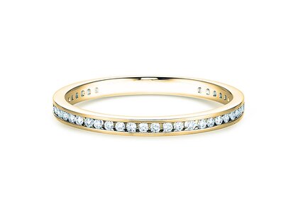 Verlovingsring Endless Love in 14K geelgoud met diamanten 0,20ct G/SI