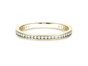 Verlovingsring Endless Love in 14K geelgoud met diamanten 0,20ct G/SI