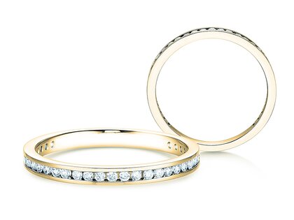 Verlovingsring Endless Love in 14K geelgoud met diamanten 0,33ct G/SI