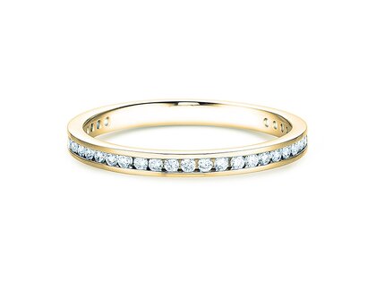 Verlovingsring Endless Love in 14K geelgoud met diamanten 0,33ct G/SI