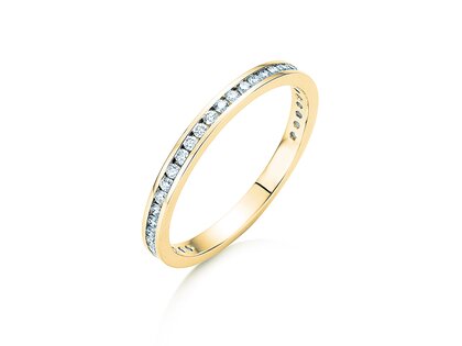 Verlovingsring Endless Love in 14K geelgoud met diamanten 0,33ct G/SI