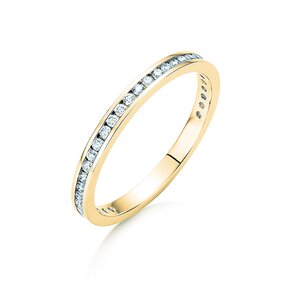 Verlovingsring Endless Love in 14K geelgoud met diamanten 0,33ct G/SI