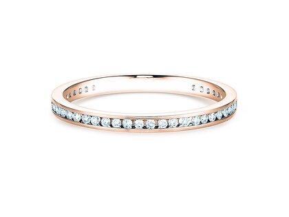 Verlovingsring Endless Love in 18K roségoud met diamanten 0,20ct G/SI