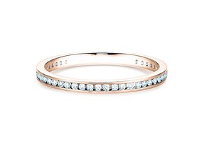 Verlovingsring Endless Love in 18K roségoud met diamanten 0,20ct G/SI