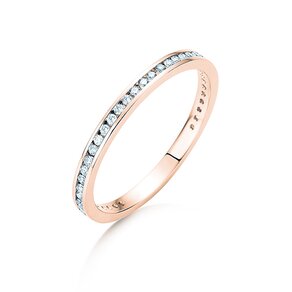 Verlovingsring Endless Love in 18K roségoud met diamanten 0,20ct G/SI