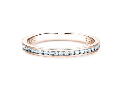 Verlovingsring Endless Love in 9K roségoud met diamanten 0,33ct G/SI