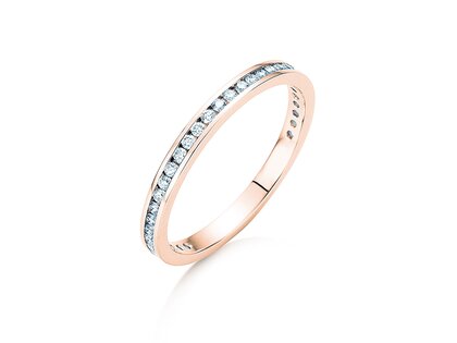 Verlovingsring Endless Love in 9K roségoud met diamanten 0,33ct G/SI