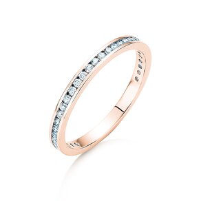 Verlovingsring Endless Love in 9K roségoud met diamanten 0,33ct G/SI
