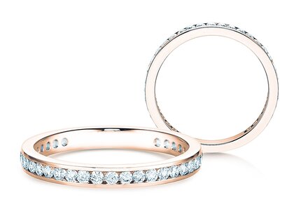 Verlovingsring Endless Love in 14K roségoud met diamanten 0,50ct G/SI
