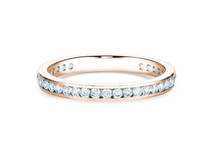 Verlovingsring Endless Love in 14K roségoud met diamanten 0,50ct G/SI