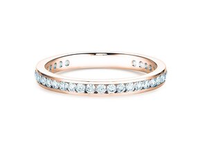 Verlovingsring Endless Love in 14K roségoud met diamanten 0,50ct G/SI