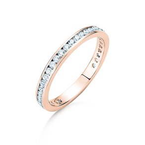 Verlovingsring Endless Love in 14K roségoud met diamanten 0,50ct G/SI