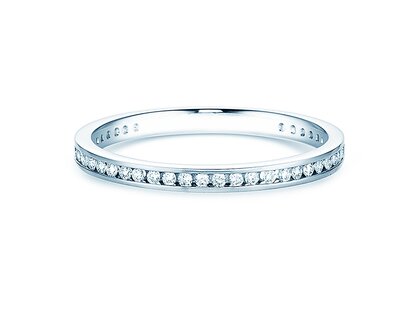 Verlovingsring Endless Love in 14K witgoud met diamanten 0,20ct G/SI