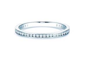 Verlovingsring Endless Love in 14K witgoud met diamanten 0,20ct G/SI
