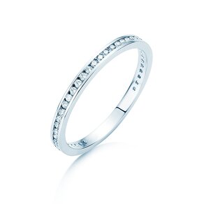 Verlovingsring Endless Love in 14K witgoud met diamanten 0,20ct G/SI