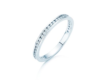 Verlovingsring Endless Love in 9K witgoud met diamanten 0,33ct G/SI