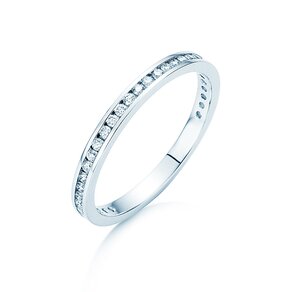 Verlovingsring Endless Love in 9K witgoud met diamanten 0,33ct G/SI