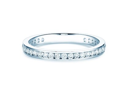 Verlovingsring Endless Love in 14K witgoud met diamanten 0,50ct G/SI
