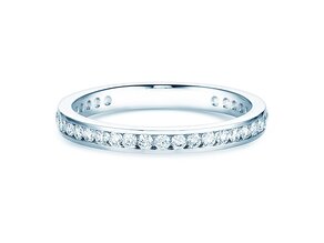 Verlovingsring Endless Love in 14K witgoud met diamanten 0,50ct G/SI