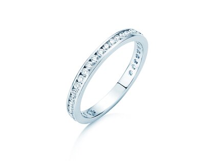 Verlovingsring Endless Love in 14K witgoud met diamanten 0,50ct G/SI