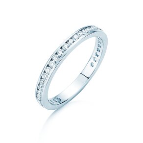 Verlovingsring Endless Love in 14K witgoud met diamanten 0,50ct G/SI