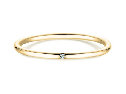 Verlovingsring Promise Petite in 9K geelgoud met diamant 0,005ct G/SI