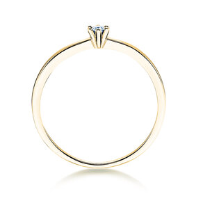 Verlovingsring Classic Petite in 14K geelgoud met diamant 0,07ct G/SI