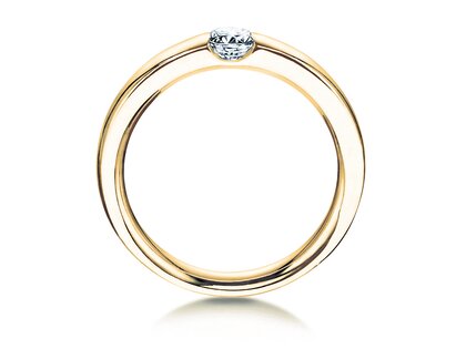Verlovingsring Destiny in 14K geelgoud met diamant 0,20ct H/SI