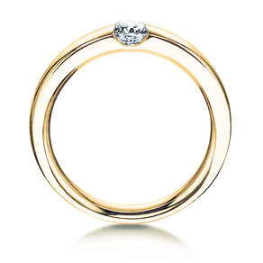 Verlovingsring Destiny in 14K geelgoud met diamant 0,20ct H/SI