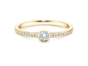 Verlovingsring Eternal Pavé in 14K geelgoud met diamanten 0,70ct G/SI