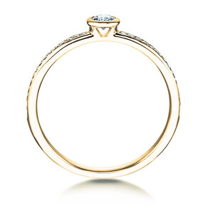 Verlovingsring Eternal Pavé in 14K geelgoud met diamanten 0,70ct G/SI