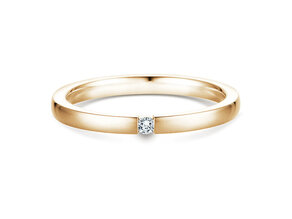 Verlovingsring Infinity in 14K geelgoud met diamant 0,07ct H/SI