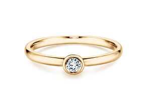 Verlovingsring Eternal in 14K geelgoud met diamant 0,10ct H/SI