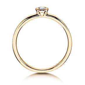Verlovingsring Eternal in 14K geelgoud met diamant 0,10ct H/SI