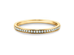 Verlovingsring Alliance-/Eternityring in 18K geelgoud met diamanten 0,125ct G/SI