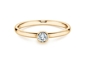Verlovingsring Eternal in 14K geelgoud met diamant 0,15ct H/SI