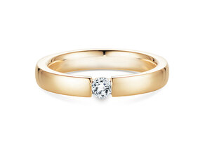 Verlovingsring Infinity in 14K geelgoud met diamant 0,15ct H/SI