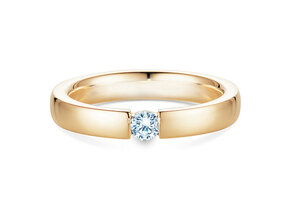 Verlovingsring Infinity in 14K geelgoud met diamant 0,15ct H/SI